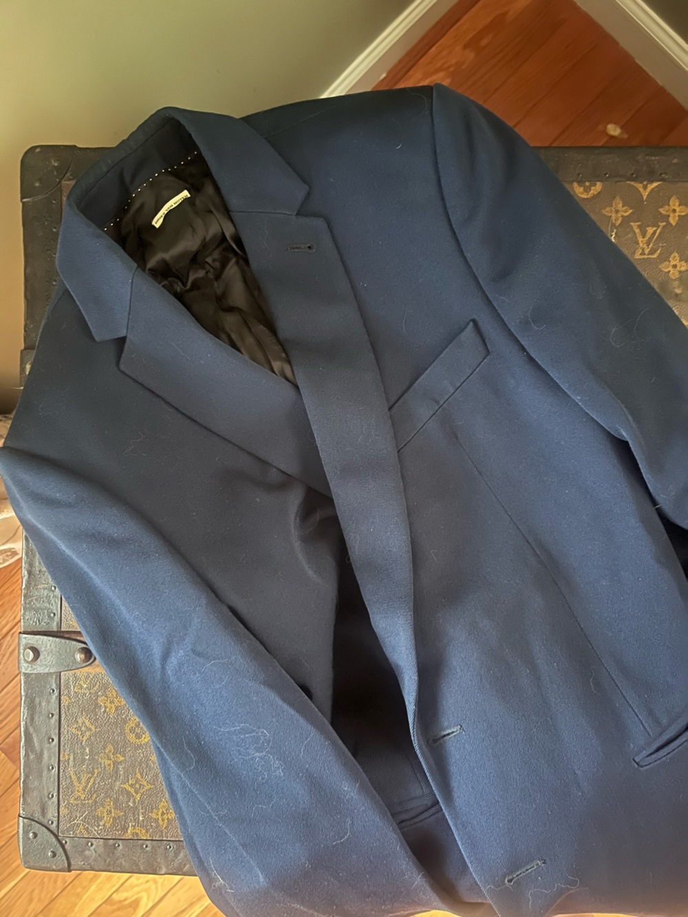 Dries Van Noten Navy Blue Suit
